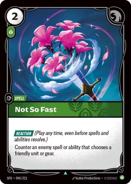 Not So Fast 45/221 (Spiritforged)  - Foil | Good Games Morley