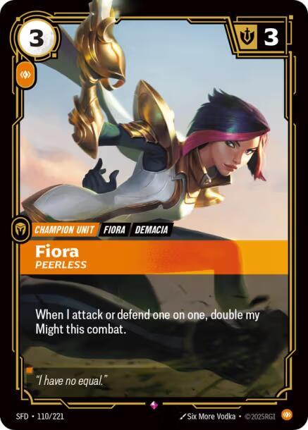 Fiora - Peerless 110/221 (Spiritforged)  - Foil | Good Games Morley