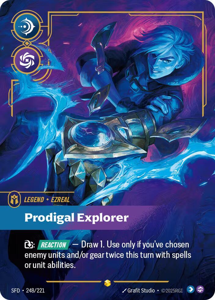 Ezreal - Prodigal Explorer 248/221 (Spiritforged)  - Foil | Good Games Morley