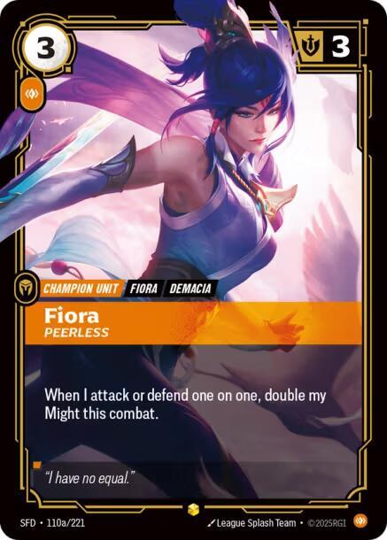 Fiora - Peerless 110a/221 (Spiritforged)  - Foil | Good Games Morley