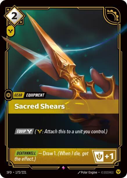 Sacred Shears 172/221 (Spiritforged)  - Foil | Good Games Morley