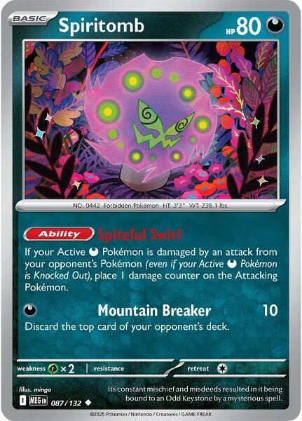 Spiritomb 087/132 (ME01: Mega Evolution)  - Reverse Holofoil | Good Games Morley