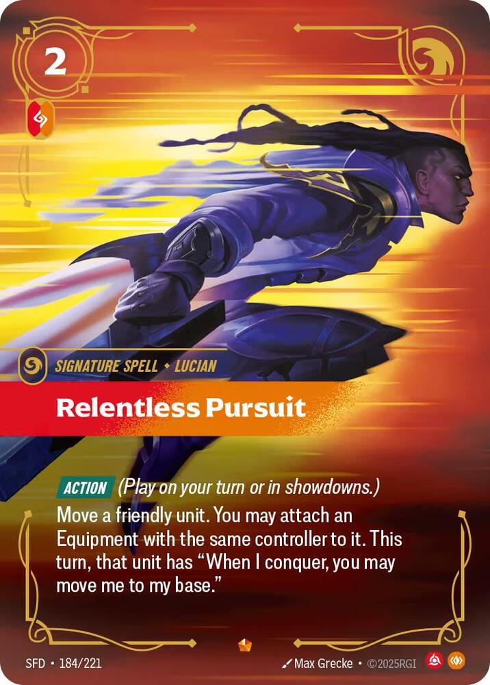 Relentless Pursuit 184/221 (Spiritforged)  - Foil | Good Games Morley