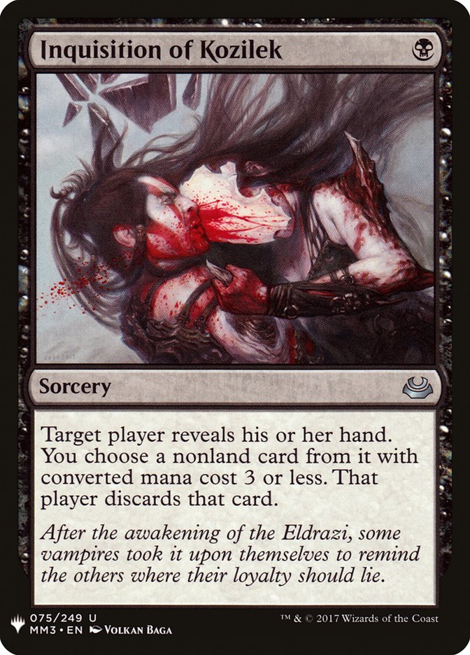 Inquisition of Kozilek MM3-75/5075 (The List Reprints)  | Good Games Morley