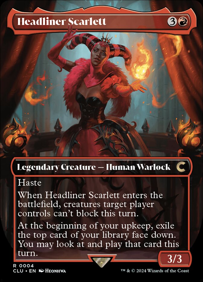 Headliner Scarlett 4/284 (Ravnica: Clue Edition)  - Borderless | Good Games Morley