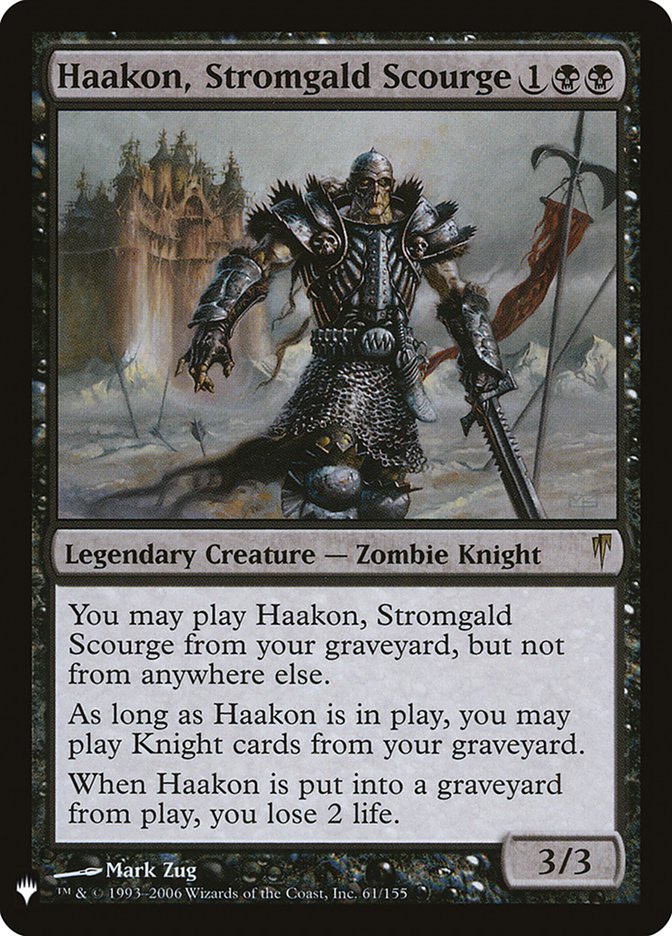 Haakon, Stromgald Scourge 61 (The List Reprints)  | Good Games Morley