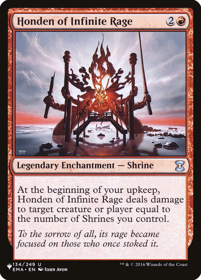 Honden of Infinite Rage 134/249 (The List Reprints)  | Good Games Morley