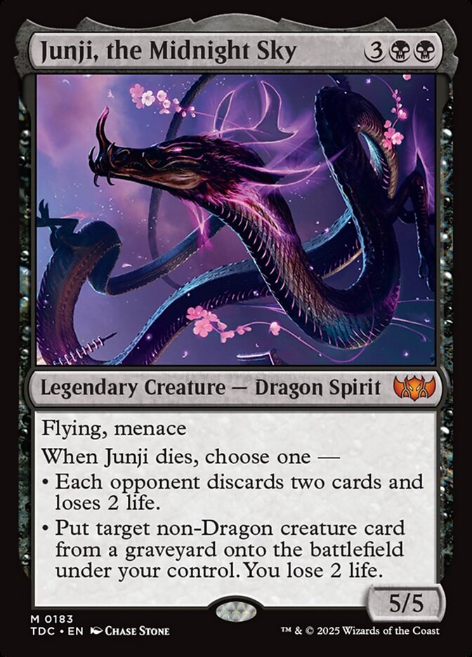 Junji, the Midnight Sky 183 (Commander: Tarkir: Dragonstorm)  | Good Games Morley