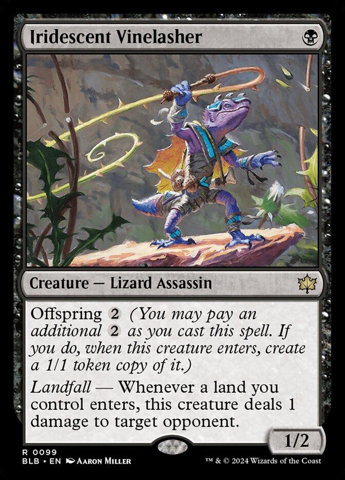 Iridescent Vinelasher 99 (Bloomburrow)  - Foil | Good Games Morley
