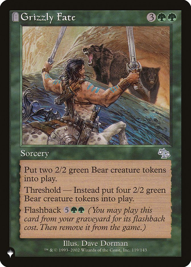 Grizzly Fate JUD-119/5075 (The List Reprints)  | Good Games Morley
