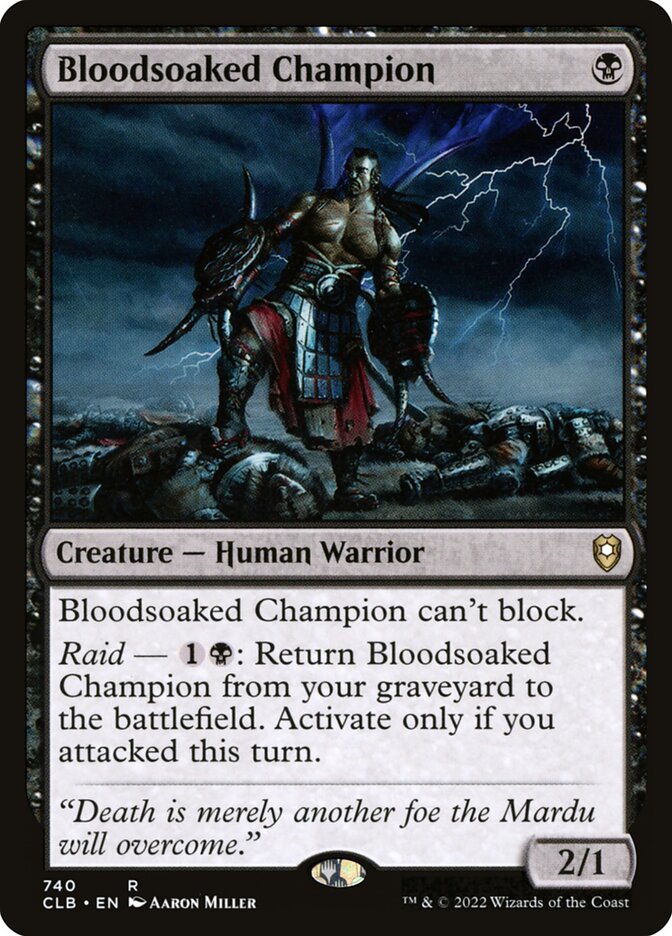 Bloodsoaked Champion 740 (Commander Legends: Battle for Baldur's Gate)  | Good Games Morley