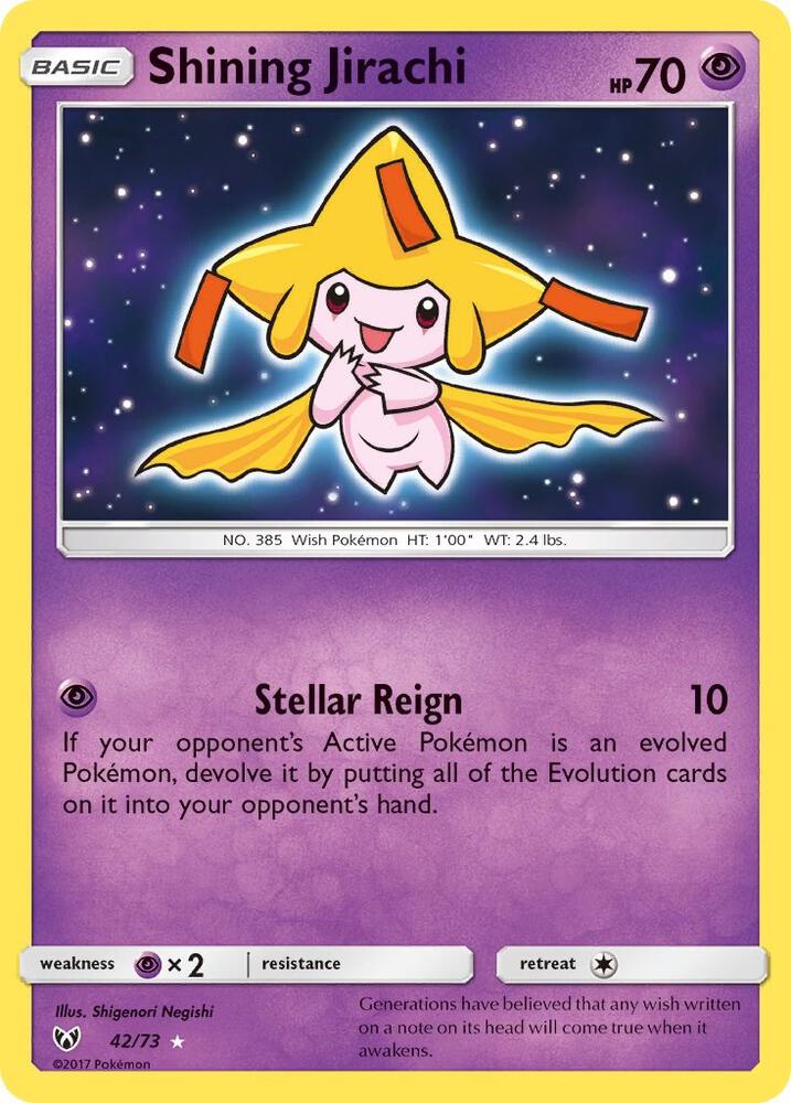 Shining Jirachi 42/73 (Shining Legends)  - Holofoil | Good Games Morley