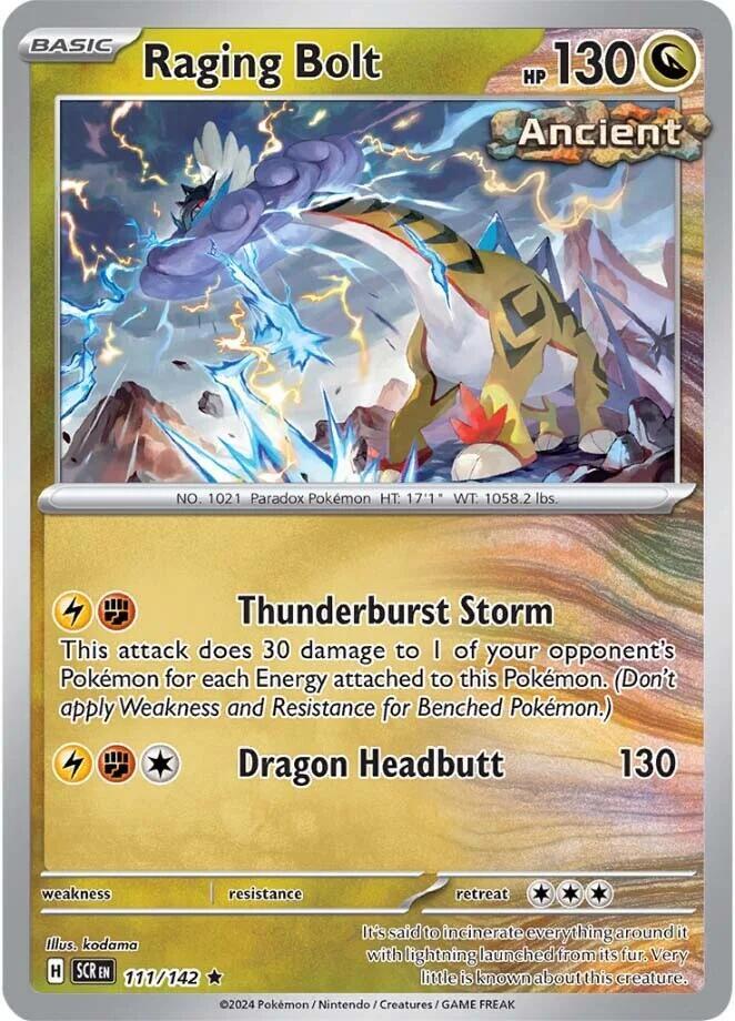Raging Bolt 111/142 (SV07: Stellar Crown)  - Reverse Holofoil | Good Games Morley