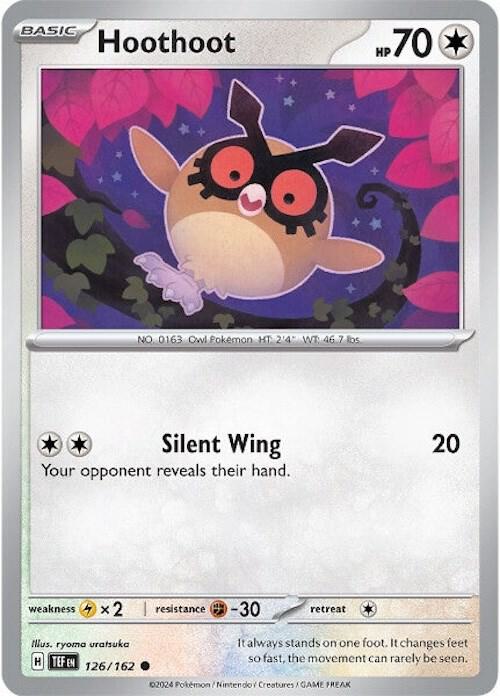 Hoothoot 126/162 (SV05: Temporal Forces)  - Reverse Holofoil | Good Games Morley