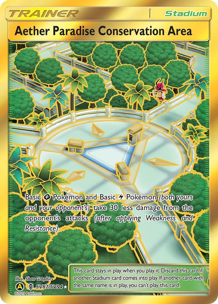 Aether Paradise Conservation Area SV87/SV94 (Hidden Fates: Shiny Vault)  - Holofoil | Good Games Morley
