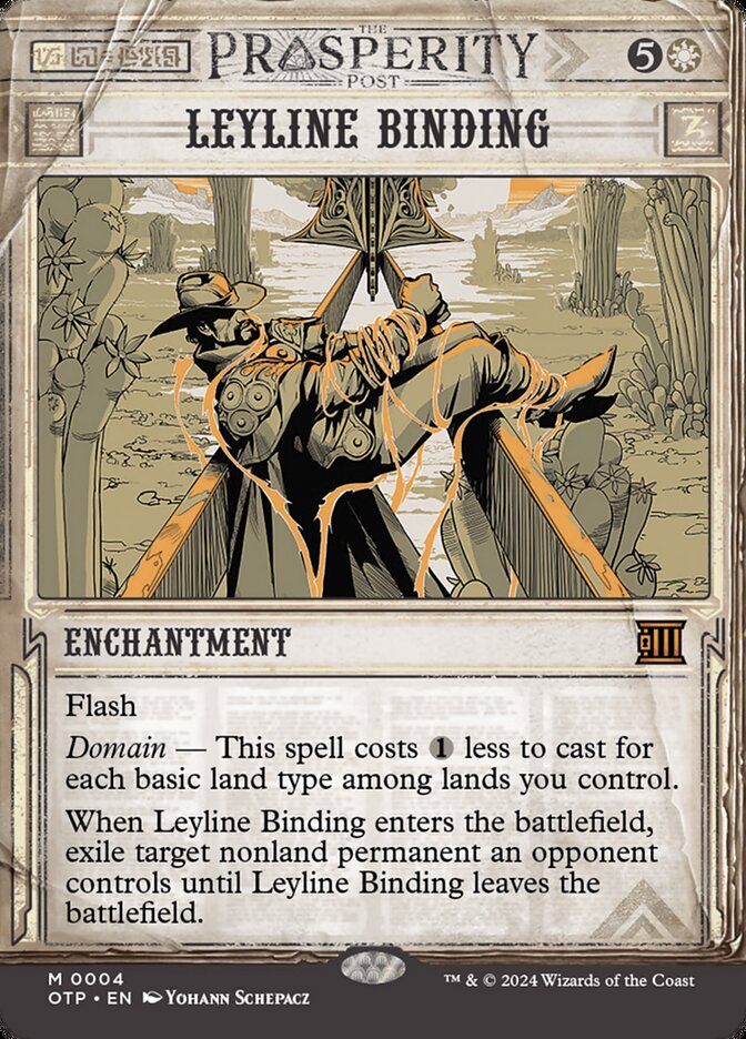 Leyline Binding 4/65 (Outlaws of Thunder Junction: Breaking News)  - Showcase | Good Games Morley