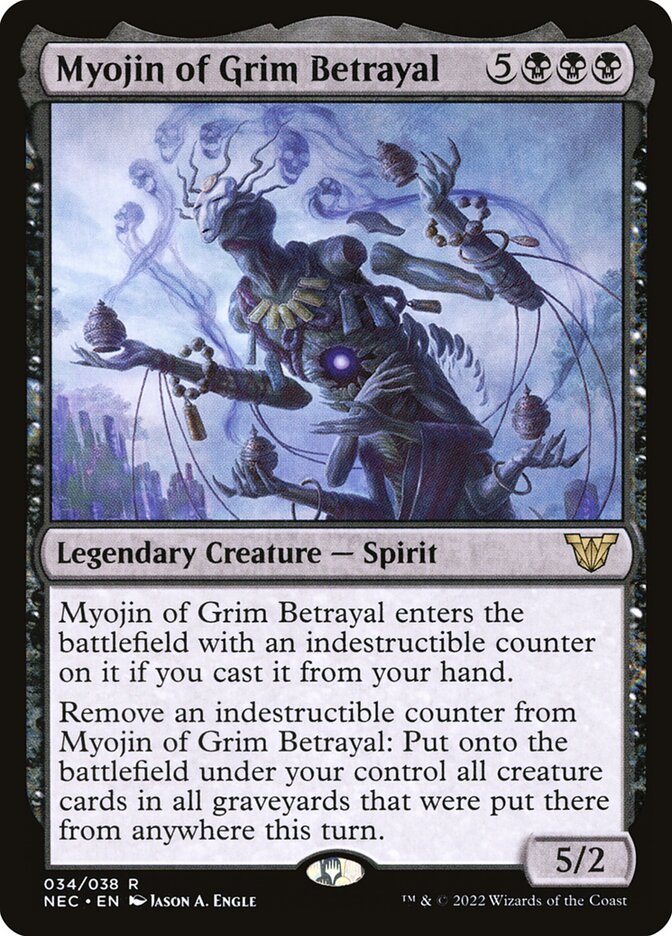 Myojin of Grim Betrayal 34/38 (Commander: Kamigawa: Neon Dynasty)  | Good Games Morley