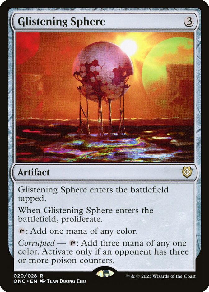 Glistening Sphere 20/28 (Commander: Phyrexia: All Will Be One)  | Good Games Morley