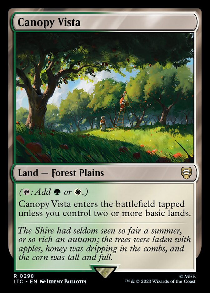 Canopy Vista 298 (Commander: The Lord of the Rings: Tales of Middle-earth)  | Good Games Morley