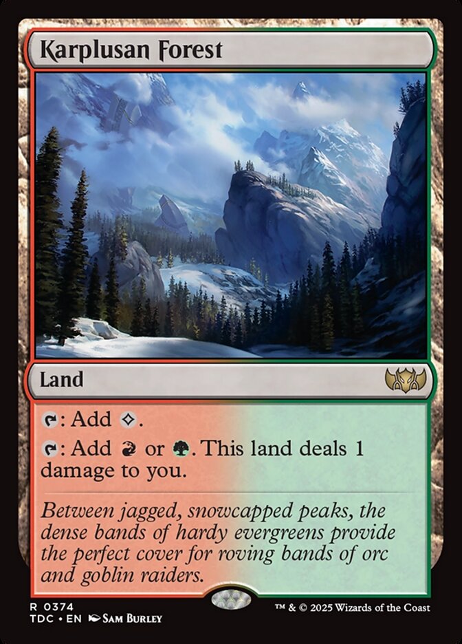 Karplusan Forest 374 (Commander: Tarkir: Dragonstorm)  | Good Games Morley