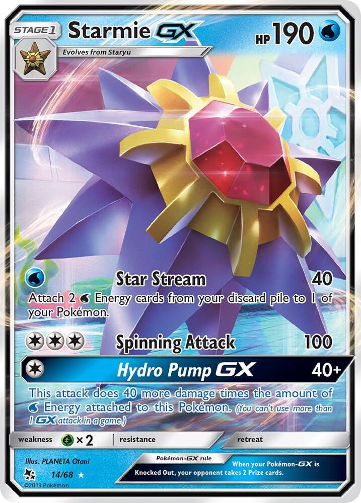 Starmie GX 14/68 (Hidden Fates)  - Holofoil | Good Games Morley