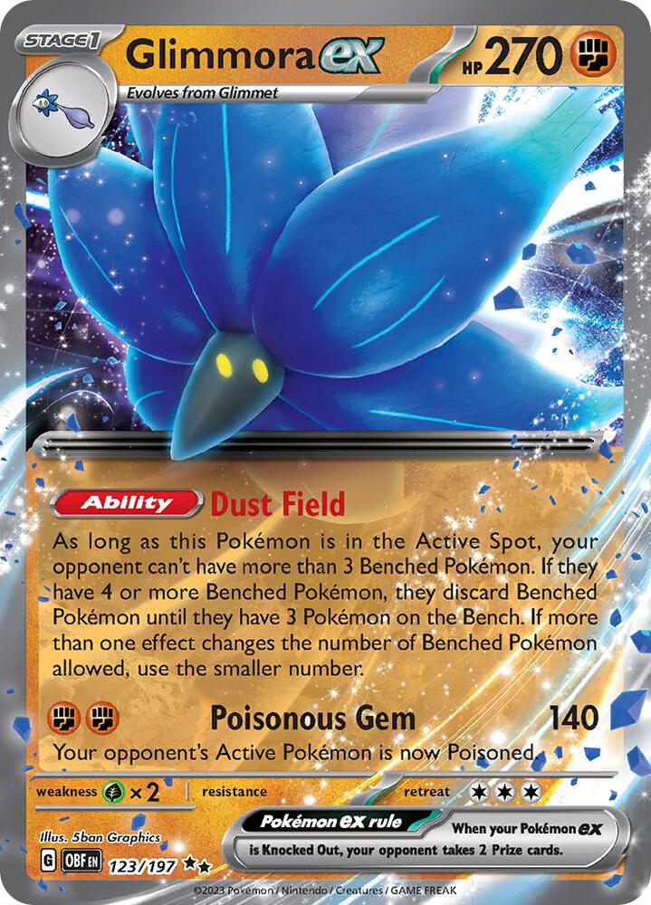 Glimmora ex 123/197 (SV03: Obsidian Flames)  - Holofoil | Good Games Morley