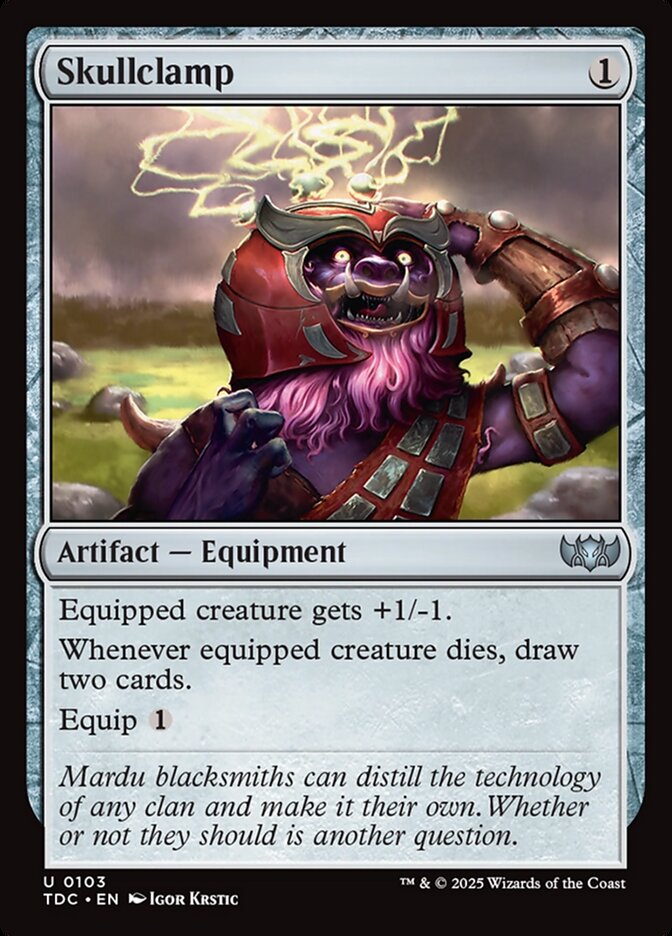 Skullclamp 103 (Commander: Tarkir: Dragonstorm)  | Good Games Morley