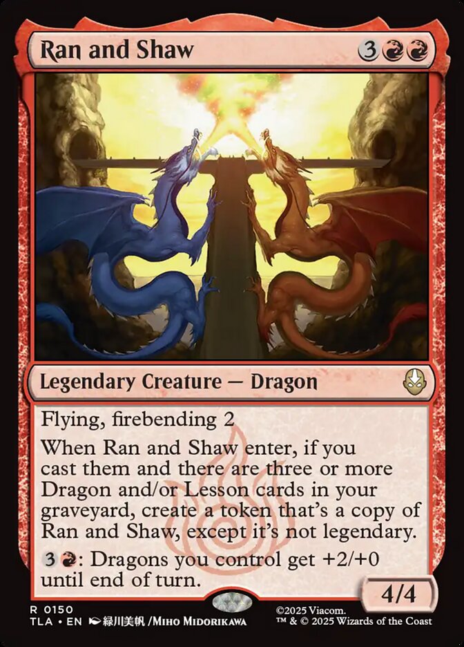 Ran and Shaw 150 (Avatar: The Last Airbender)  | Good Games Morley