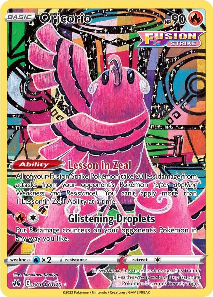 Oricorio GG04/GG70 (Crown Zenith: Galarian Gallery)  - Holofoil | Good Games Morley