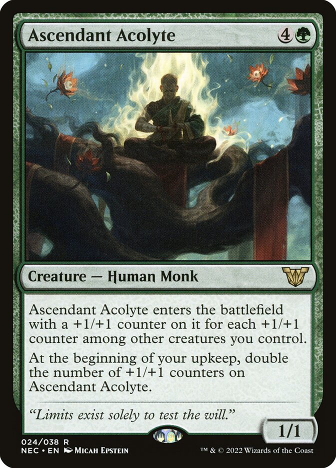 Ascendant Acolyte 24/38 (Commander: Kamigawa: Neon Dynasty)  | Good Games Morley