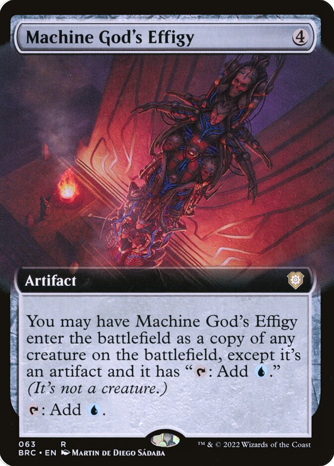Machine Gods Effigy Extended Art 63 (Commander: The Brothers' War)  | Good Games Morley