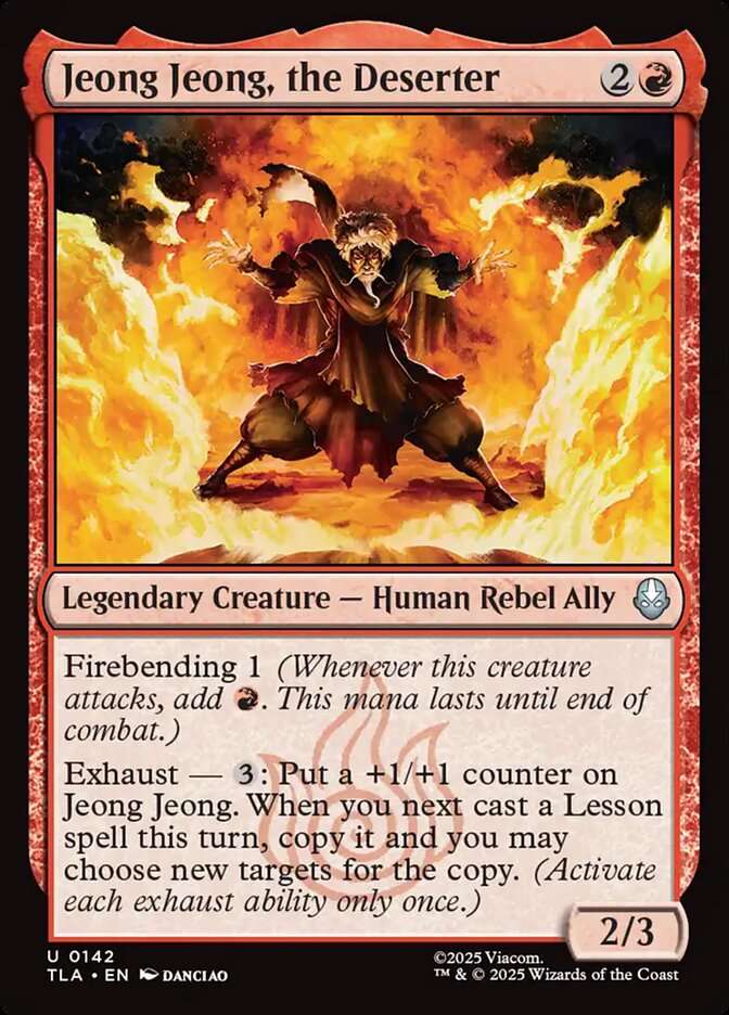 Jeong Jeong, the Deserter 142 (Avatar: The Last Airbender)  - Foil | Good Games Morley