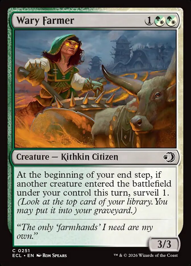 Wary Farmer 251 (Lorwyn Eclipsed)  - Foil | Good Games Morley