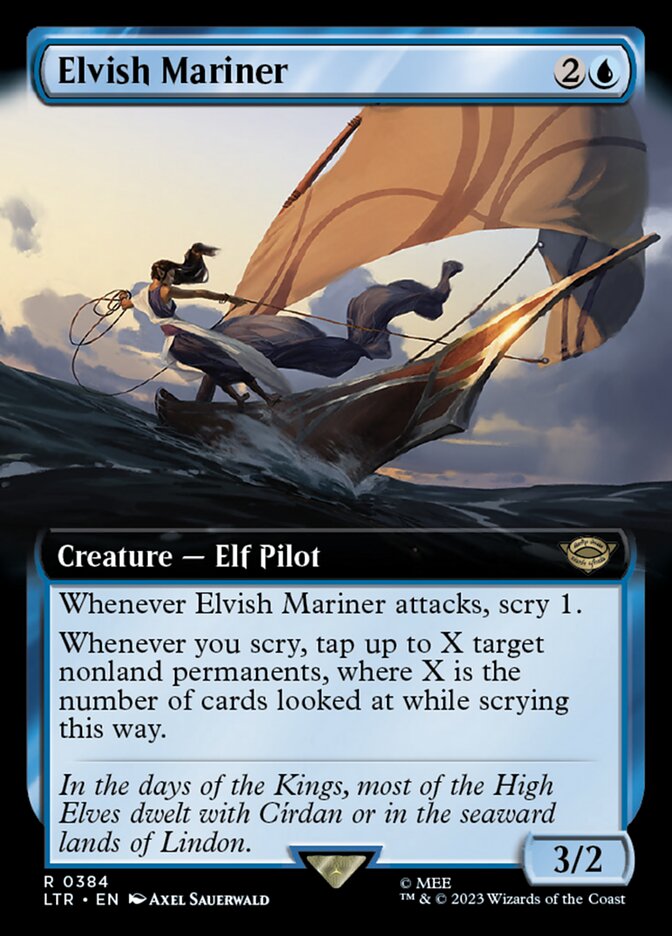 Elvish Mariner 384/281 (Universes Beyond: The Lord of the Rings: Tales of Middle-earth)  - Extended Art | Good Games Morley