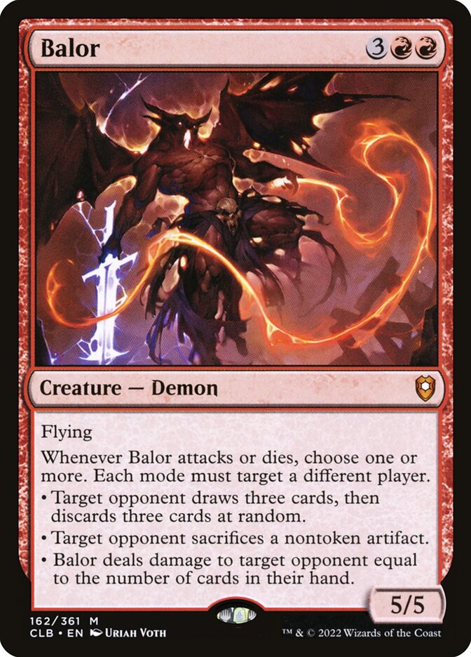 Balor 162 (Commander Legends: Battle for Baldur's Gate)  - Foil | Good Games Morley