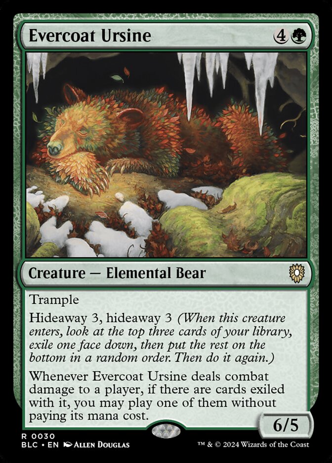 Evercoat Ursine 30 (Commander: Bloomburrow)  | Good Games Morley