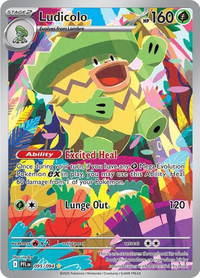 Ludicolo 095/094 (ME02: Phantasmal Flames)  - Holofoil | Good Games Morley