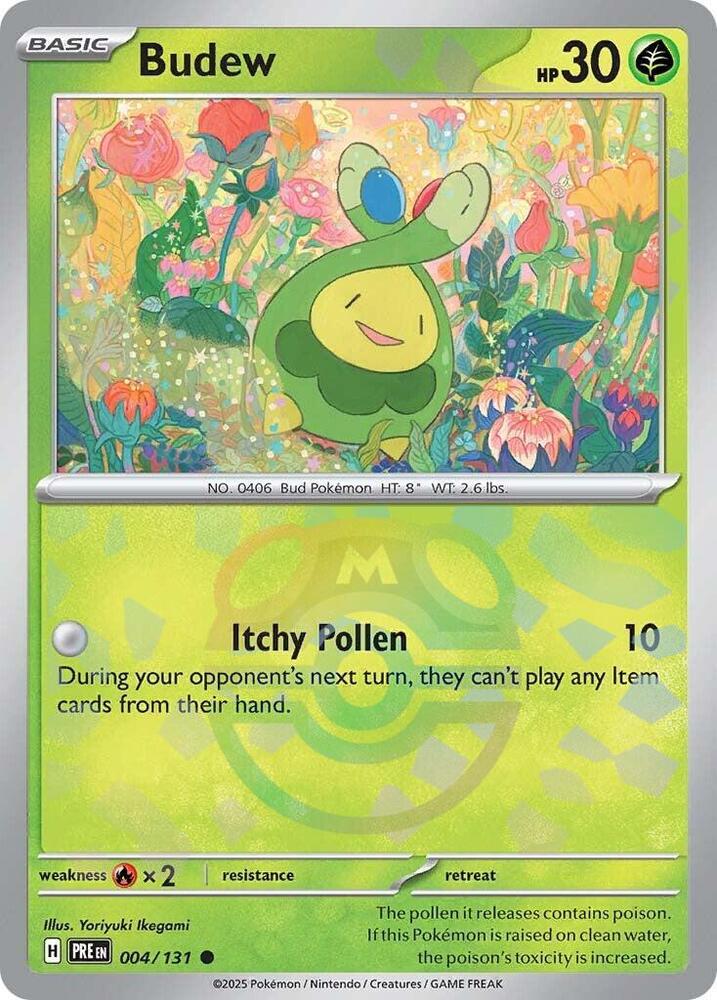 Budew 004/131 (SV: Prismatic Evolutions)  - Master Ball Holofoil | Good Games Morley