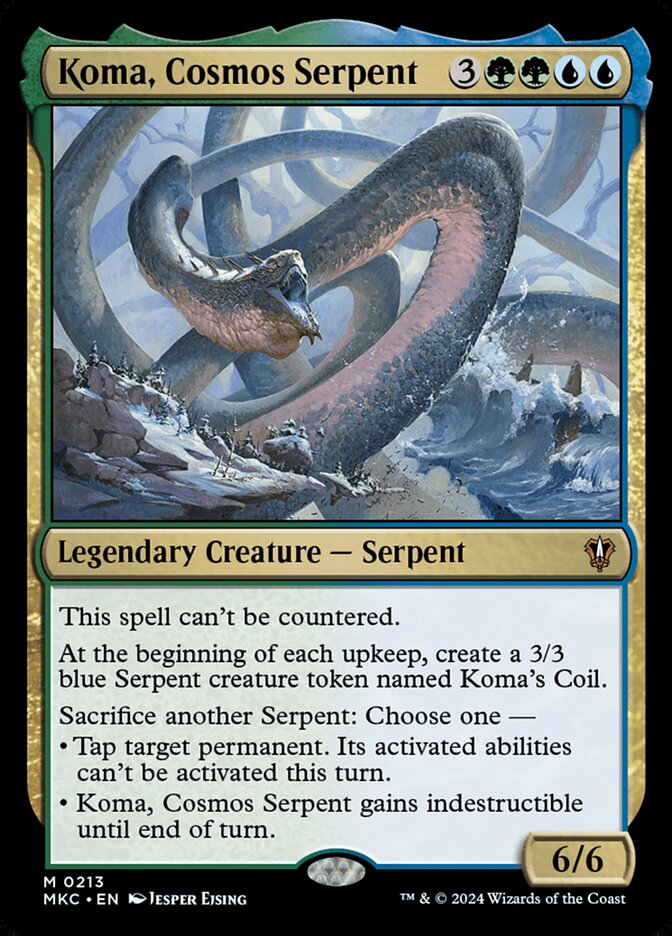 Koma, Cosmos Serpent 213/311 (Commander: Murders at Karlov Manor)  | Good Games Morley