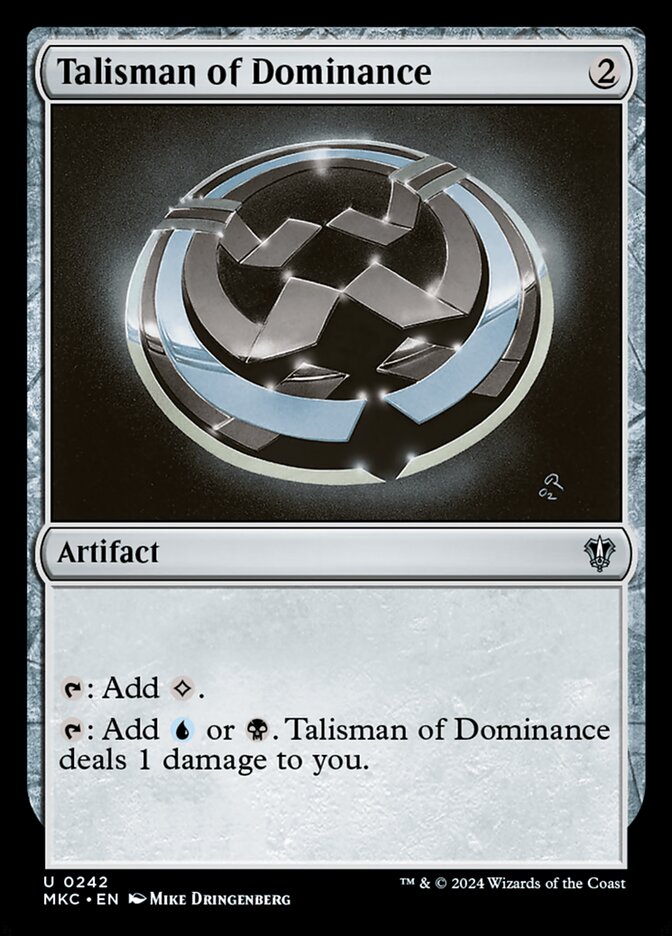 Talisman of Dominance 242/311 (Commander: Murders at Karlov Manor)  | Good Games Morley