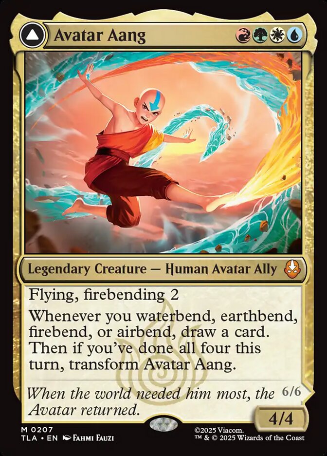 Avatar Aang // Aang, Master of Elements 207 (Avatar: The Last Airbender)  - Foil | Good Games Morley
