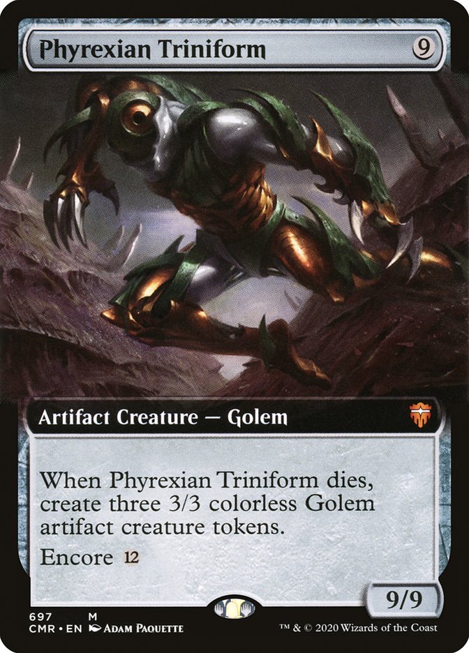Phyrexian Triniform 697 (Commander Legends)  - Extended Art | Good Games Morley