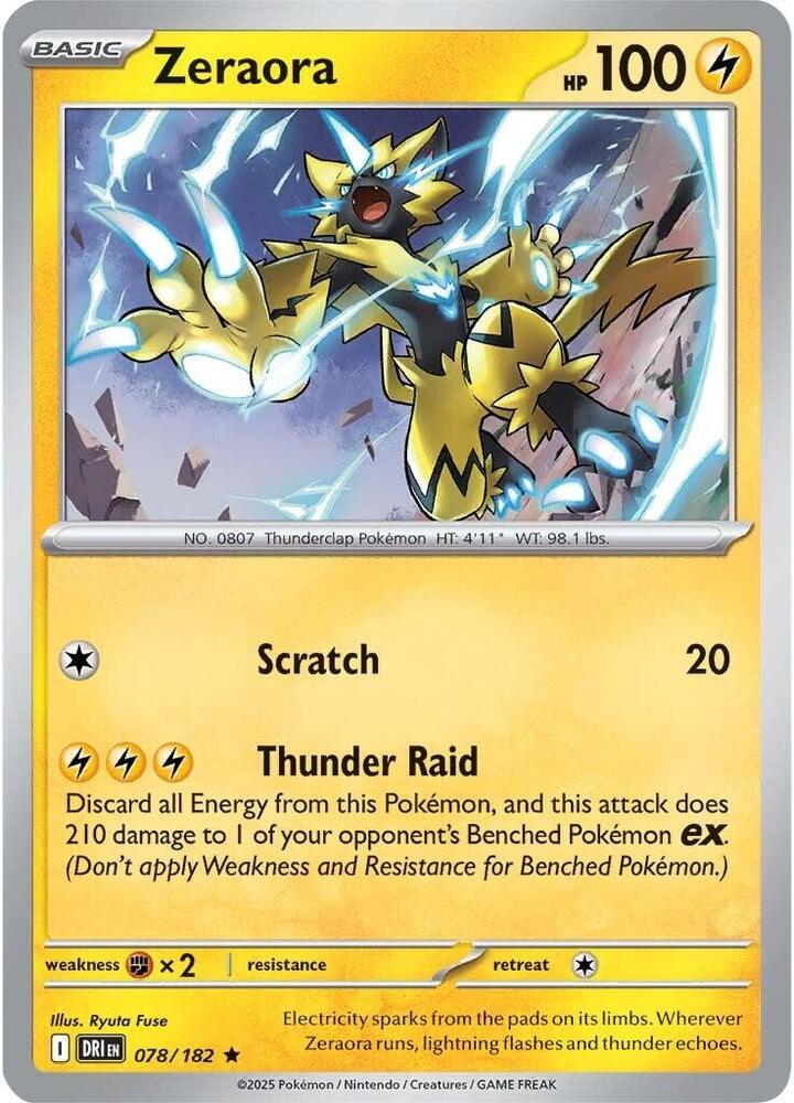 Zeraora 078/182 (SV10: Destined Rivals)  - Holofoil | Good Games Morley