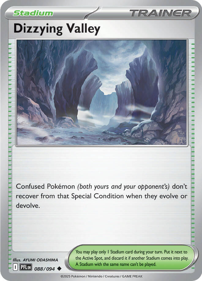 Dizzying Valley 088/094 (ME02: Phantasmal Flames)  - Reverse Holofoil | Good Games Morley