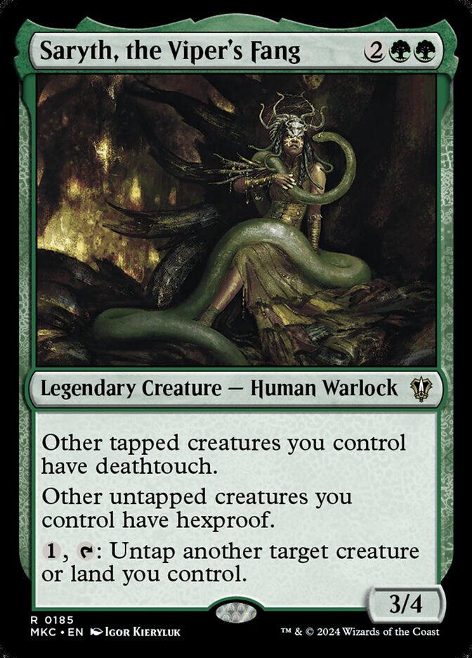 Saryth, the Viper's Fang 185/311 (Commander: Murders at Karlov Manor)  | Good Games Morley