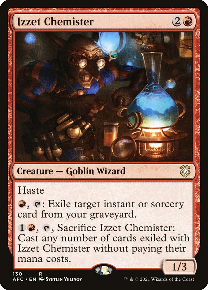 Izzet Chemister 130/62 (Commander: Adventures in the Forgotten Realms)  | Good Games Morley