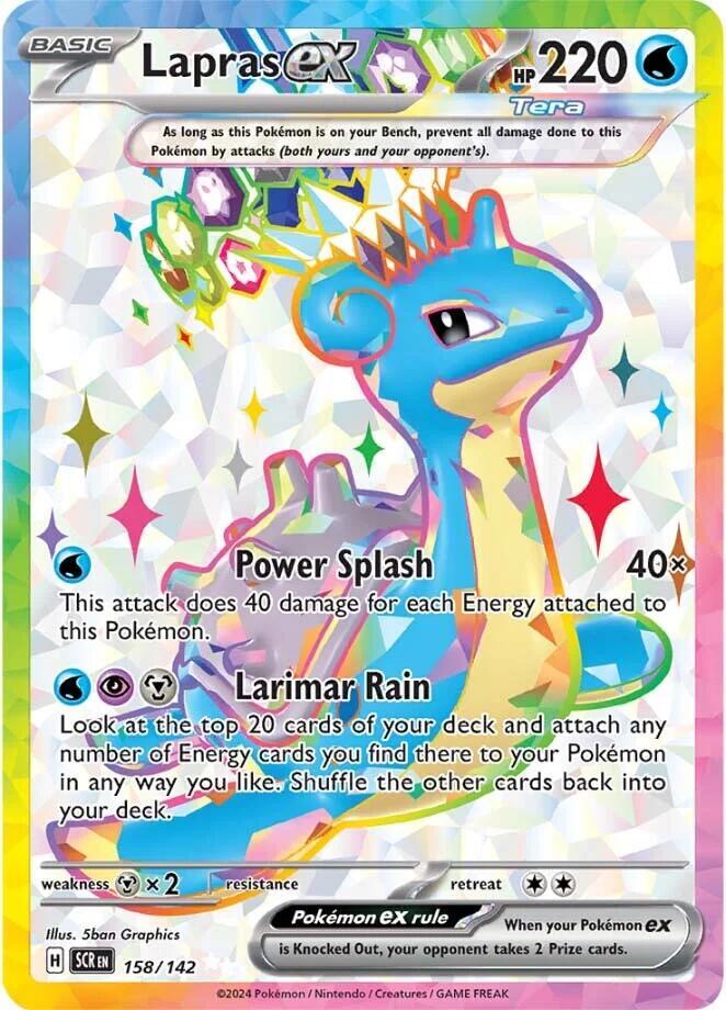 Lapras ex 158/142 (SV07: Stellar Crown)  - Holofoil | Good Games Morley