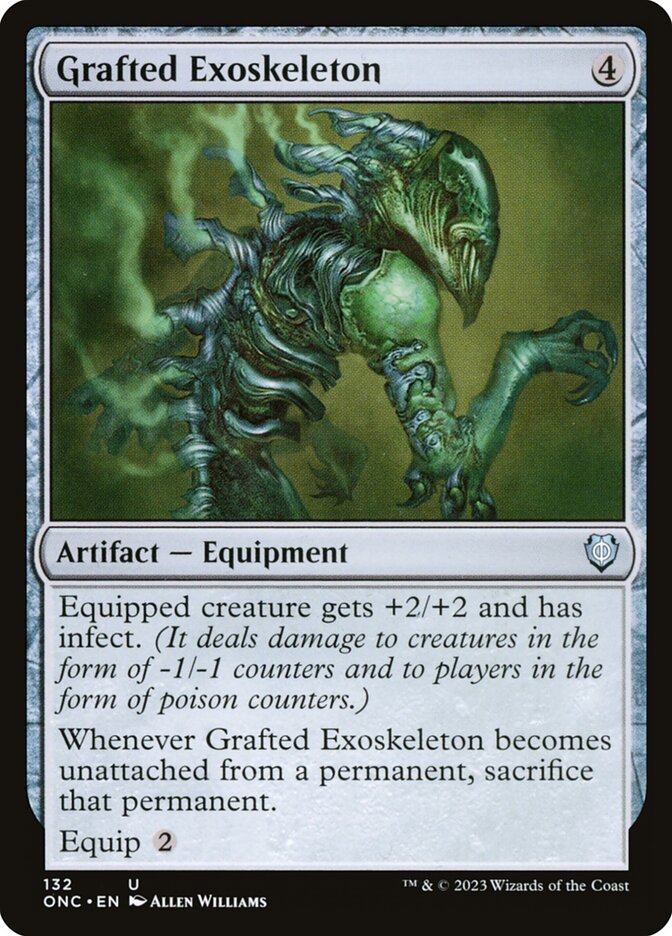 Grafted Exoskeleton 132 (Commander: Phyrexia: All Will Be One)  | Good Games Morley