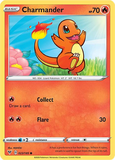 Charmander 023/185 (SWSH04: Vivid Voltage)  | Good Games Morley