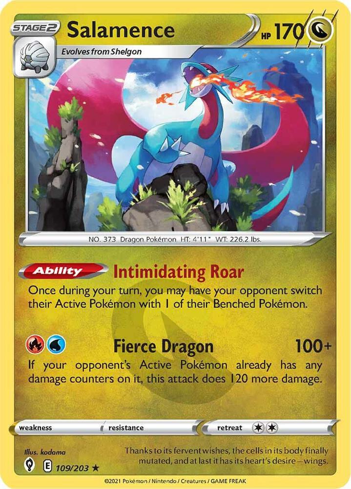 Salamence 109/203 (SWSH07: Evolving Skies)  - Holofoil | Good Games Morley